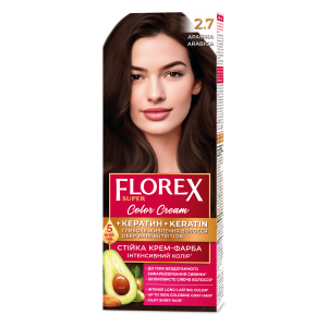 Patvarūs plaukų dažai "FLOREX" 2.7 (Arabica)