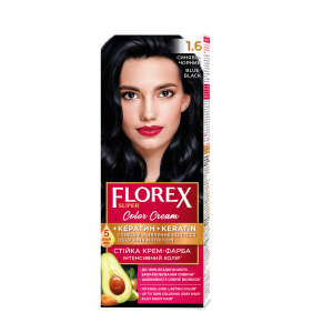 Plaukų dažai "FLOREX" 1.6 (mėlynai juodas)
