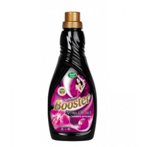 Koncentratas įvairių rūšių audiniams skalauti " BOOSTER SOFTENER " AROMA ORCHID 1L=4L